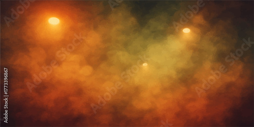 Abstract hot red fire and orange light smoke texture on a dark grunge backdrop