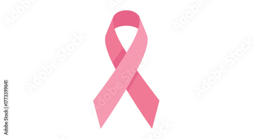 Pink Awareness Ribbon Symbol for Breast Cancer Support and Disease Awareness