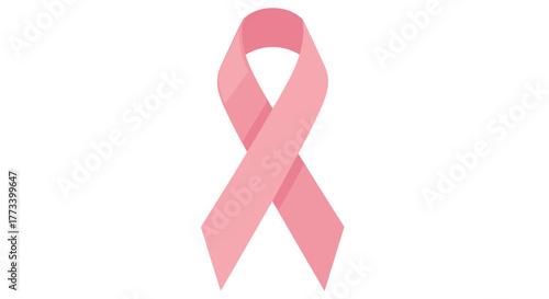 Pink Awareness Ribbon Symbol for Breast Cancer Support and Disease Awareness