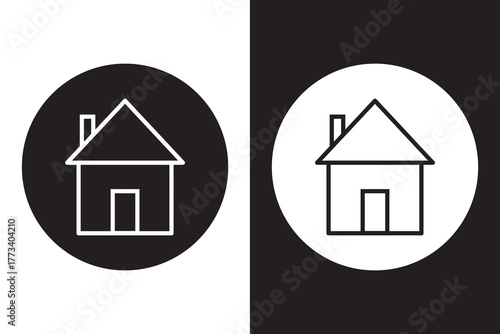 Home icon vector. House vector icon.
