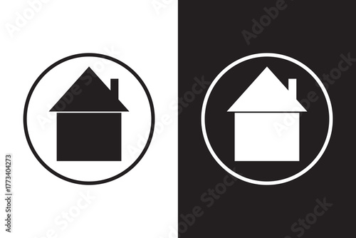 Home icon vector. House vector icon.