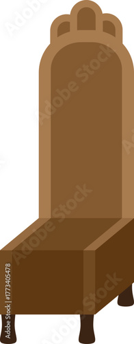 등받이 왕 의자