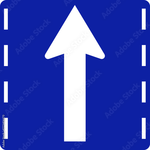 The-sign-requires-you-to-go-straight.-No-left-or-right-turns-are-allowed.