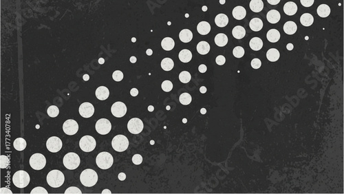 Abstract Diagonal Dot Pattern on Grunge Background with Textured Effect