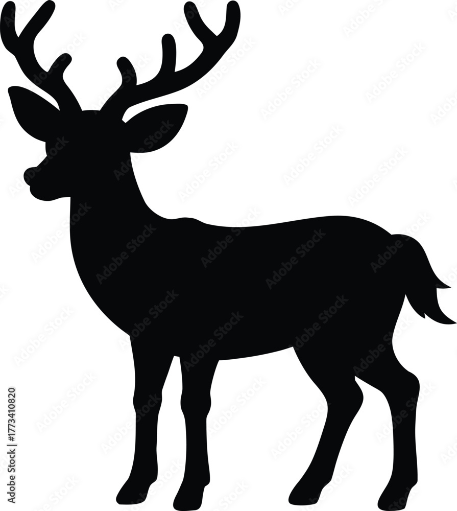 Fototapeta premium deer-vector-illustration (4).eps
