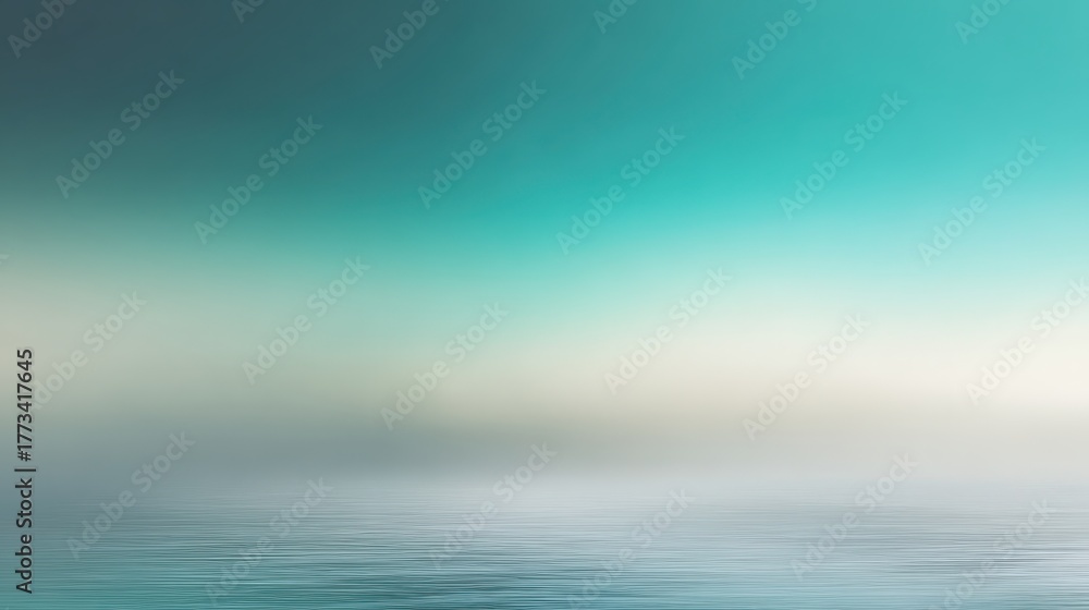 Obraz premium Tranquil Seascape with Gentle Waves and Soft Blue Gradient Sky