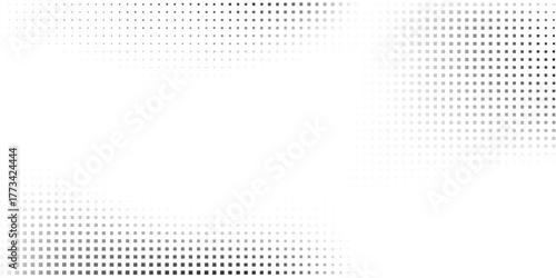 Rectangle mesh gradient texture. Vanishing polka dot modern abstract art design