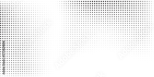 Rectangle mesh gradient texture. Vanishing polka dot modern abstract