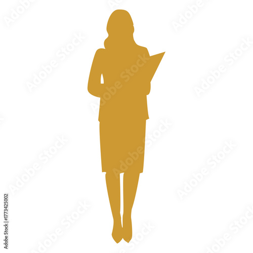 Businesswoman Silhouette Icon