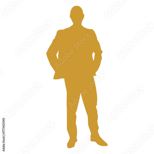 Man in Suit Silhouette