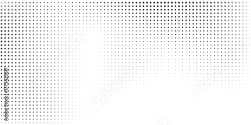 Simple dotted mesh halftone gradient texture. Vanishing polka dot abstract modern art