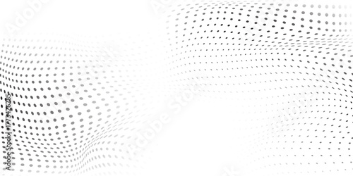 Abstract dotted mesh halftone gradient texture. Vanishing polka dot simple abstract