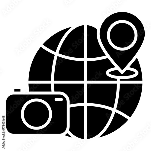 Tourist Atraction Glyph Icon