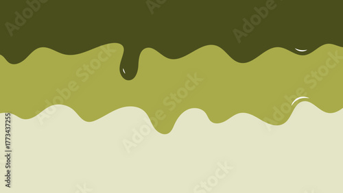 matcha melted vector