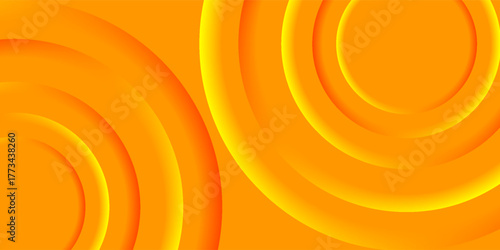 orange abstract background with layered concentric circles and soft shadow gradients. Perfect for energetic, creative, or summer-themed designs.