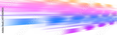 Purple-blue glowing line with bright blue spot in the middle on white background PNG. Abstract technology background with motion neon light effect.	