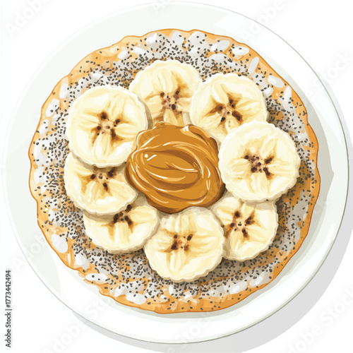  Delicious Banana and Peanut Butter Pancake Breakfast.