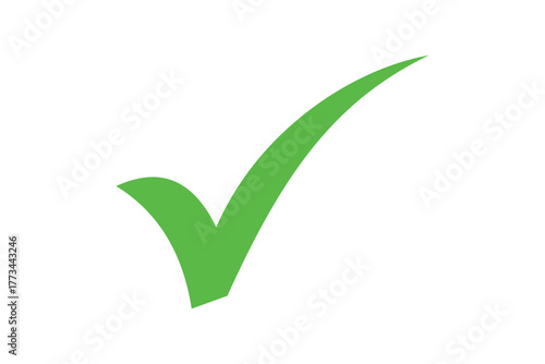 green checkmark icon vector on transparent background png	