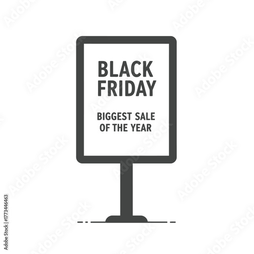 Black Friday Biggest Sale of the Year Sign