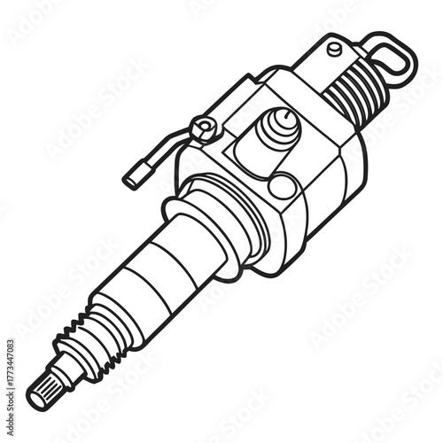Spark plug outline
