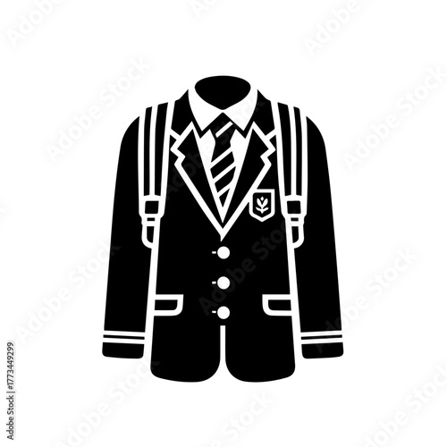 Professional School Uniform Vector Art
