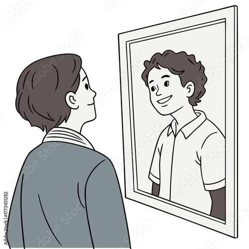 Inner Child Healing and Self-Compassion Concept. Perfect for therapy illustrations, emotional recovery visuals, mindfulness workshops, self-help branding