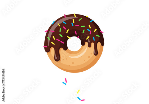 Donut topped with Ceres chocolate sprinkles