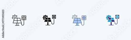 Socket Multiple Cicon Illustration Vector