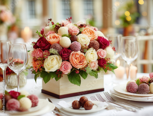 box of wedding chocolate
