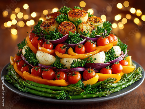 creative vegetable Christma...