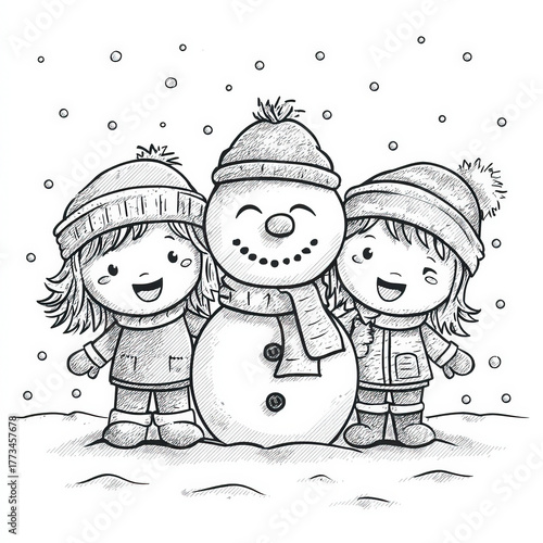 Building a Snowman with Kid...