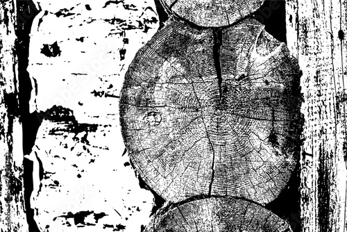 Rustic Tree Trunk Rings Texture