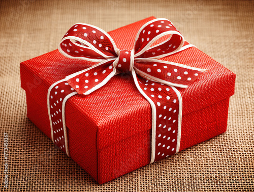 red Christmas parcel