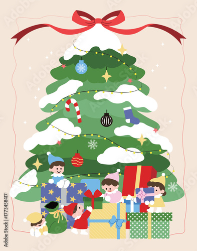 크리스마스 트리와 선물, 크리스마스 요정들