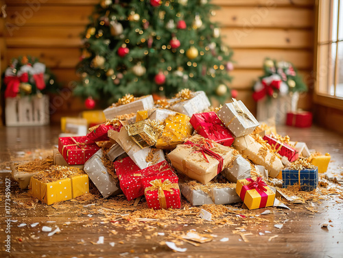 the Christmas tree mess aft...