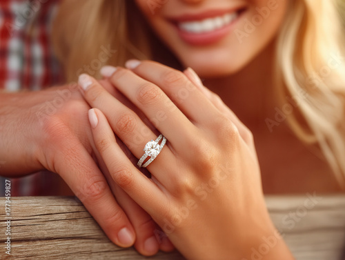 wedding rings on hands