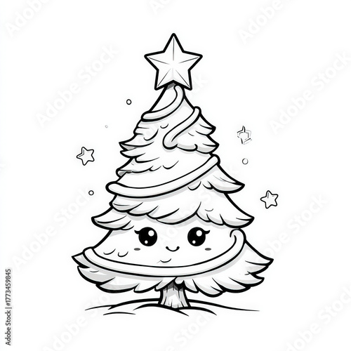 Zigzag Tree, coloring page ...
