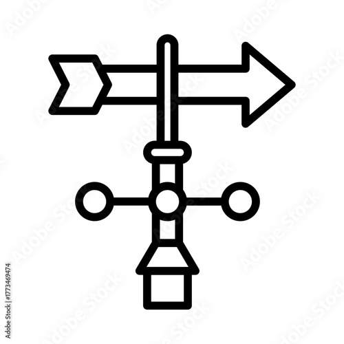 Weather vane icon