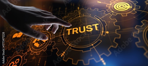Foto Trust Concept: Building Confidence in Relationships and Business Practices