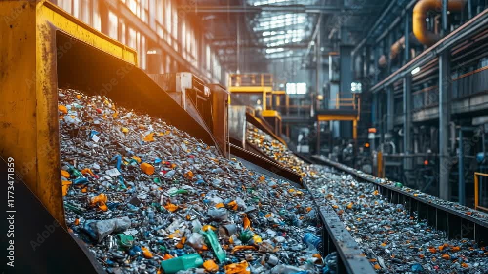 selective focus non-ferrous metal recycling plant with sorted piles