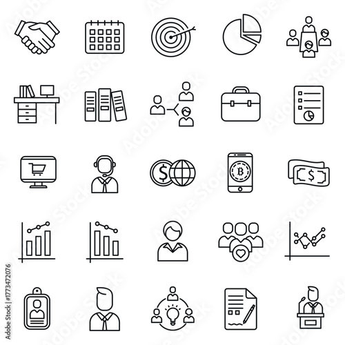 Media Control Line Icons Minimal Playback Button Collection