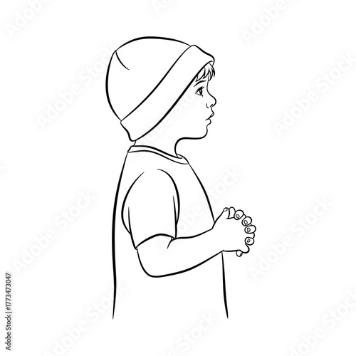 Child profile illustration