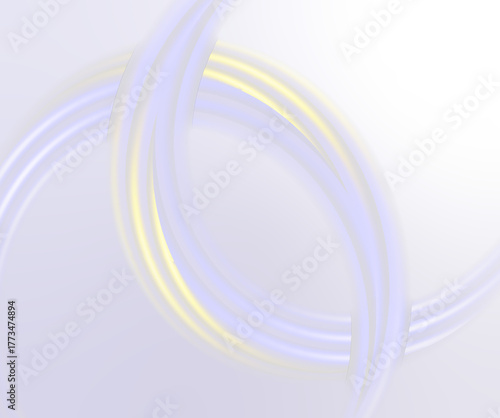 Futuristic Echo in Holographic Loops, Pastel Rings from a Soft Tomorrow, Prism Loops: A Holographic Horizon