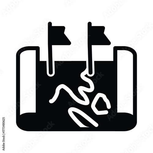 teritory solid icon vector design good for web or mobile app