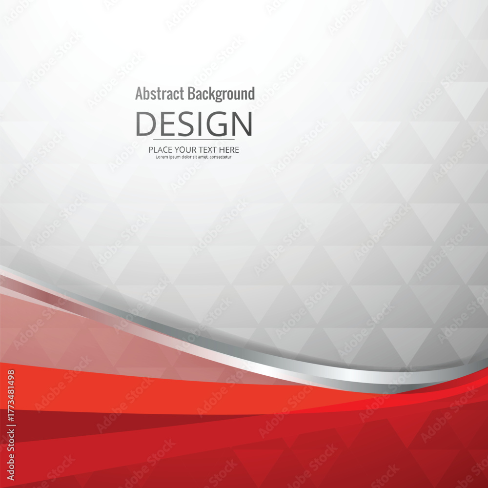 Obraz premium Red wavy background