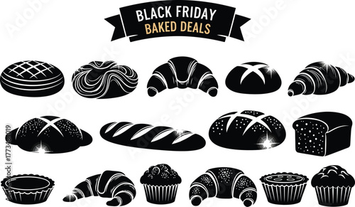 Black Friday baked deals are here with fresh breads and pastries in classic bakery style for your business