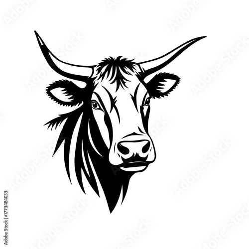 cow head vector