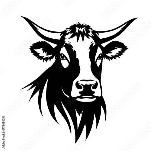 cow head vector