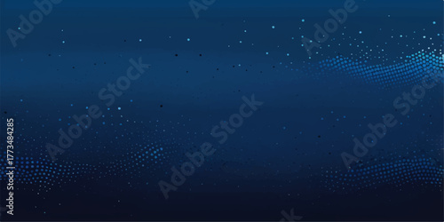 Deep underwater ocean background illustration with abstract blue pattern and light