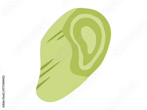 Green Onion Cut Clip Art
